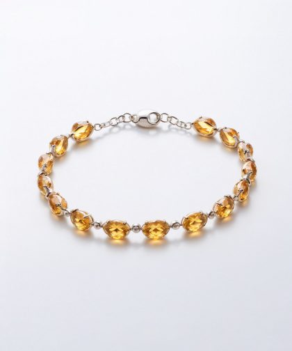 Enchanting Citrine Bracelet in Silver